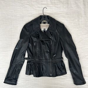 Burberry Brit Leather Jacket, size 4